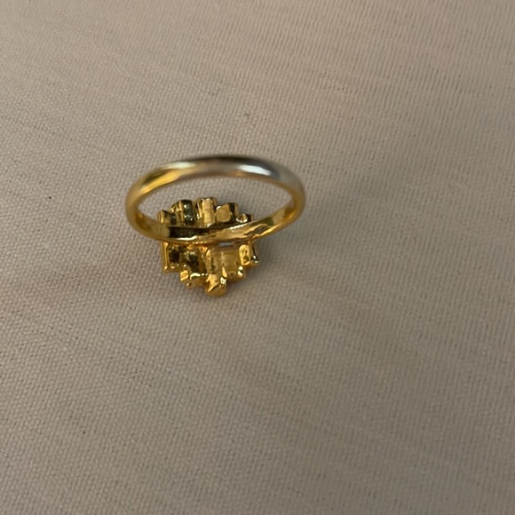 - Estate Jewelry Raw tourmaline ring - Picture 4 of 12